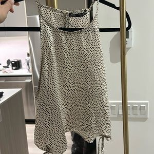 Zara Polka Dot Top with Roughing